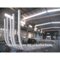 10m custom designer steel street lighting pole with curved arm